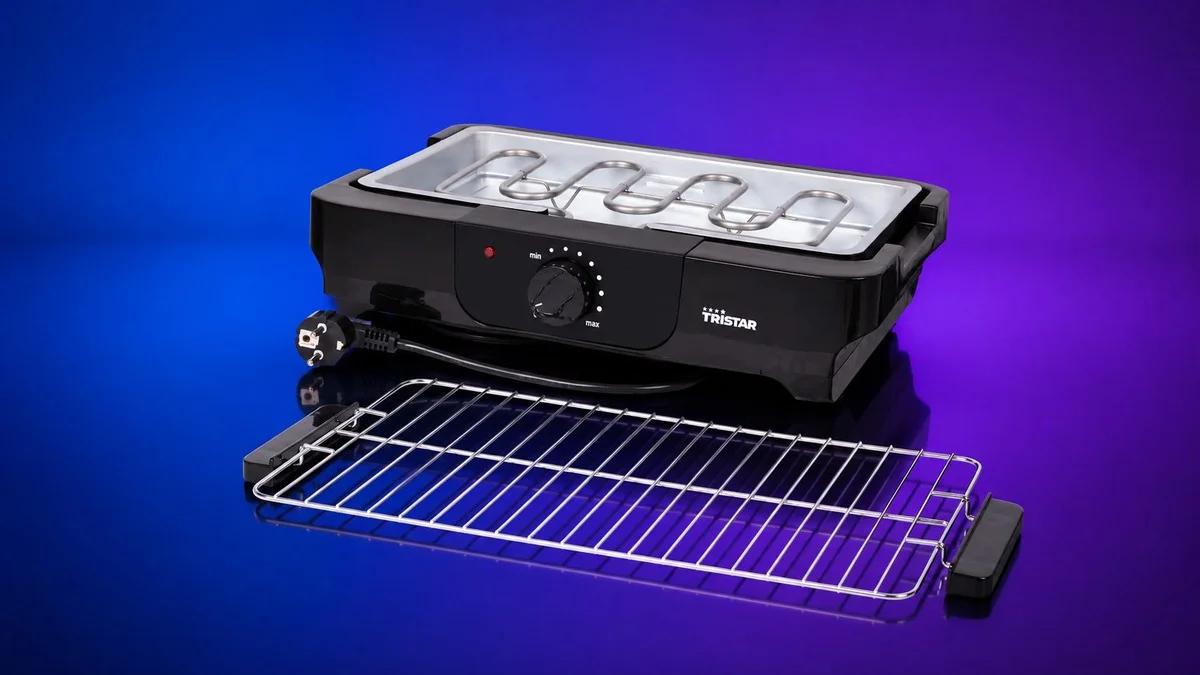 Elektrický gril Tristar v Action: Za 419 Kč dostanete 2 000 W výkonu pro balkon i zahradu